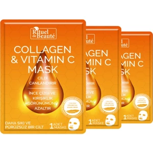 Collagen & Vitamin C Maske 3'lü