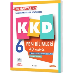 Kurmay Yayınları 6.Sınıf 2024 Fen Bilimleri Kazanım Kavrama Denemeleri 40 Fasikül