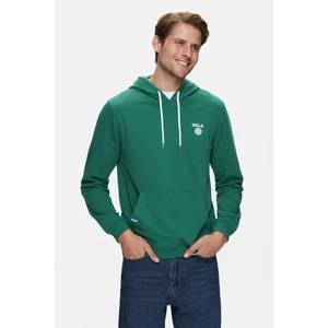 Nevada Yeşil Kapüşonlu Baskılı Standard Fit Erkek Sweatshirt