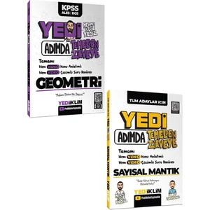 Yediiklim KPSS ALES DGS Yedi Adımda Temelden Zirveye Geometri ve Sayısal Mantık Video Konu Anlatımlı Video Çözümlü Soru Bankası Seti