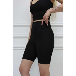 My Vera Sobka Yüksek Bel Fitilli Tayt Şort