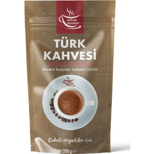Kahve Tiryakisi Çifte Kavrulmuş Türk Kahvesi 200 gr Paket