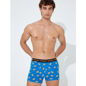 3'lü Boxer Seti Hentbol Baskılı Sloganlı Çok Renkli