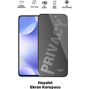 TNTECH XİAOMİ REDMİ K30 TAM KAPATAN HAYALET EKRAN KORUYUCU PRİVACY TAMPERLİ KIRILMAZ CAM