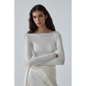 Suud Collection Ekru Lindy Pamuklu Body