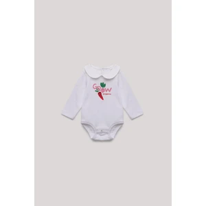 Kız Bebek Ekru Body