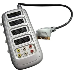Scart Çoklayıcı Dağıtıcı Dörtlü Rca Butonlu