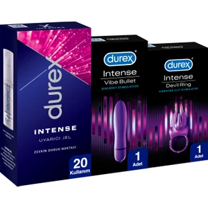 Intense Vibe Bullet Titreşimli Vibratör + Devil Ring Titreşimli Halka + Intense Uyarıcı Jel