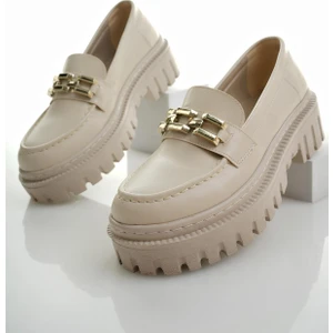 SAMANTHA Garantili Kadın Loafer Kalın Taban Tokalı Günlük Casual Makosen Ayakkabı