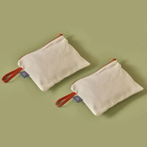 Bella Maison Basic Fermuarlı Organizer Çanta 2'li Kahverengi (18X24 Cm)
