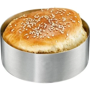 Dinç Kitchen Hamburger Ekmek Pişirme Kalıbı Argon ÇAP10.5X3 cm