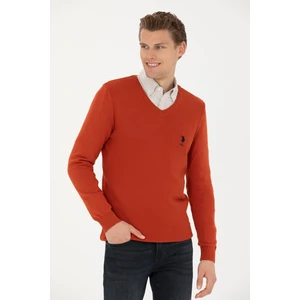 U.S. Polo Assn. Erkek Kiremit Kazak /Triko 50269004-VR031