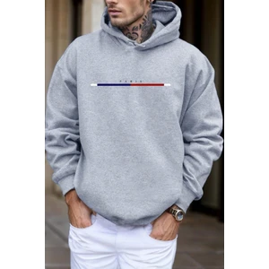 Paris Ön Baskılı Pamuklu Erkek Sweatshirt