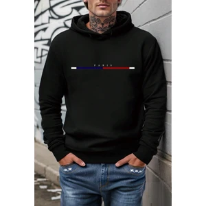 Paris Ön Baskılı Pamuklu Erkek Sweatshirt