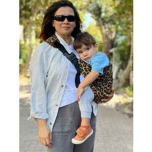 tinytrek Child Carrier-10 Ay-4 Yaş(max 18 kg)Turuncu Leopar Çocuk Taşıyıcı|Ana Kucağı-Sling-Yan Sling