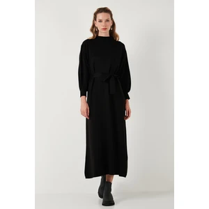 Modest Relaxed Fit Bisiklet Yaka Triko Elbise Kadın Elbise 4616198