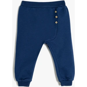 Basic Jogger Eşofman Altı Beli Lastikli Dokulu Pamuklu