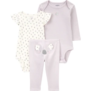 Kız Bebek Body Pantolon Set 3'lü Paket