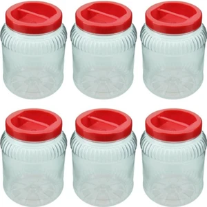 Ness Global Limanı Plastik Kavanoz Kapaklı Saklama Koruma Kabı 2 Lt 6 Adet