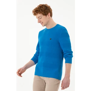 U.S. Polo Assn. Erkek Kobalt Kazak /Triko 50271042-VR077
