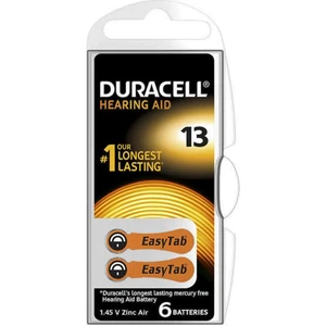 DURACELL 13 NO KULAKLIK PİLİ (6LI PAKET)