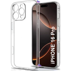 iPhone 16 Pro Şeffaf Silikon Kılıf 3D Kamera Korumalı Slim Fit Esnek Kapak