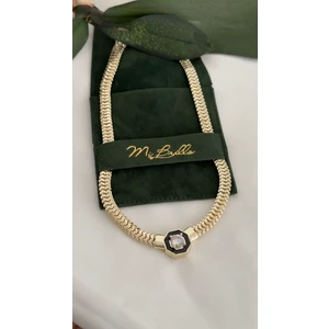 Mi Brillo Accessories Marka Muadili Serenay Kalın Hasır Kolye ( Leyla Kolyesi)