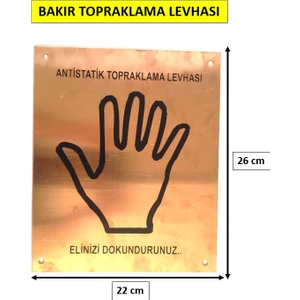 Hayat Koruma Antistatik Bakır Topraklama Levhası(Saf Bakır)
