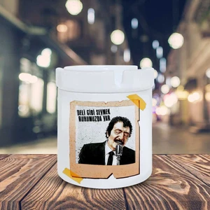 Müsüm Gürses Deli Gibi Sevmek Baskılı Küllük Kül TABLASI-00587