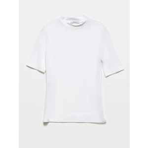 30481 Yüksek Yakalı Tshirt-Siyah