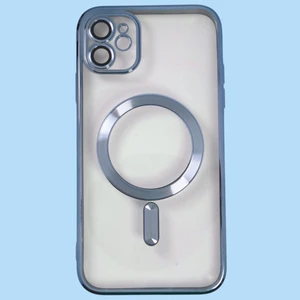 Turkuaz Dijital Pazarlama IPHONE 11;magsafe Özellikli, Lens Koruyuculu, Darbe Önleyici, Kenarları Renklı Silikon Kılıf