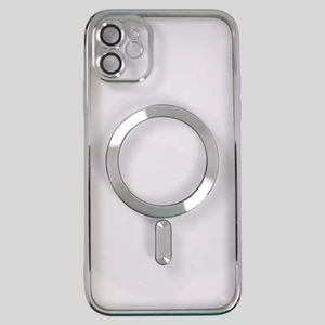 Turkuaz Dijital Pazarlama IPHONE 11;magsafe Özellikli, Lens Koruyuculu, Darbe Önleyici, Kenarları Renklı Silikon Kılıf