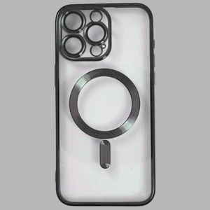 Turkuaz Dijital Pazarlama IPHONE 13 Pro Max;magsafe Özellikli, Lens Koruyuculu, Darbe Önleyici, Kenarları Renklı Silikon Kılıf