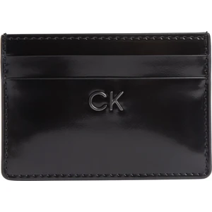 Calvin Klein Erkek Pürüzsüz Yüzeyli Kart Yuvalı Siyah Kartlık K60K612428-BEH