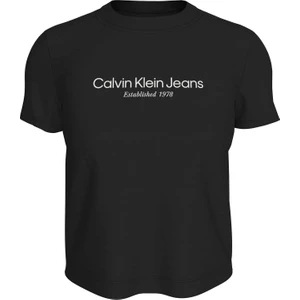 Calvin Klein Jeans Yuvarlak Yaka Baskılı Siyah Kadın T-Shirt J20J224914BEH