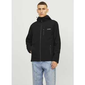 Jack & Jones Siyah Erkek Mont Jjtaylor Softshell Jacket