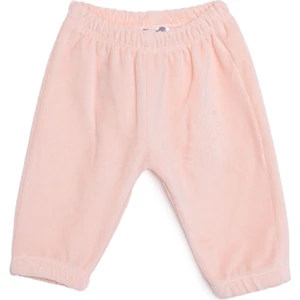 Basic Lastikli Kadife Eşofman Alt Kız Bebek