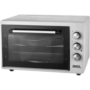 Lambalı, Termostatlı, Saatli, Çift Tepsili 50 Litre Midi Fırın Af950l – Gri