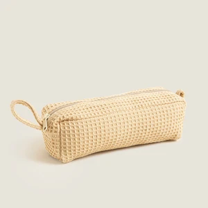 Tiarki Waffle Aksesuar Çantası 18,5x6 Cm Natural