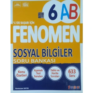 Fenomen Yayıncılık 6. Sınıf Fenomen Sosyal Bilgiler Soru Bankası