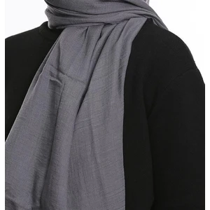 Manolyaşal Ayrobin Pamuk Caz Şal -Gri