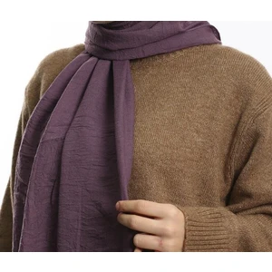 Manolyaşal Ayrobin Pamuk Caz Şal - Leylak