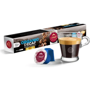 Anisah Coffee Organik, Decaf(Kafeinsiz) 10'lu Alüminyum (Kapsül Kahve) Nespresso Uyumlu, %100 Arabica