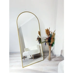 Ersan Dizayn 80 x 180 cm Metal Çerçeve Gold Oval Ayaklı Boy Aynası