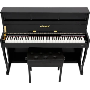 SLP-980 BK Dijital Duvar Piyano (88 Tuş, Tuş Hassasiyeti, Bluetooth, Kapaklı) - Kulaklık ve Tabure Hediyeli