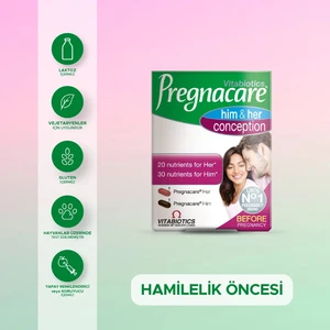 Folik Asit,Sibirya Ginsengi,Demir,Magnezyum İçeren Hamilelik Öncesi Kadın ve Erkek Destek Vitamini