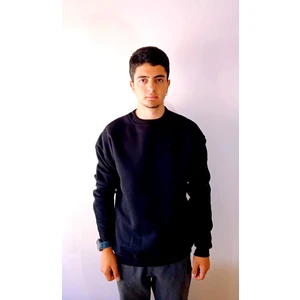 Oversize Fit Bisiklet Yaka Basic Sweatshirt