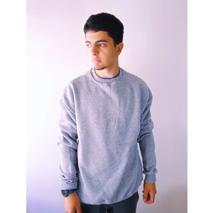 Oversize Fit Bisiklet Yaka Basic Sweatshirt