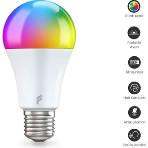 E27 Akıllı Led Ampul (11W RENKLİ)