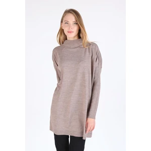 5315 Balıkçı Yaka Tunik Vizon